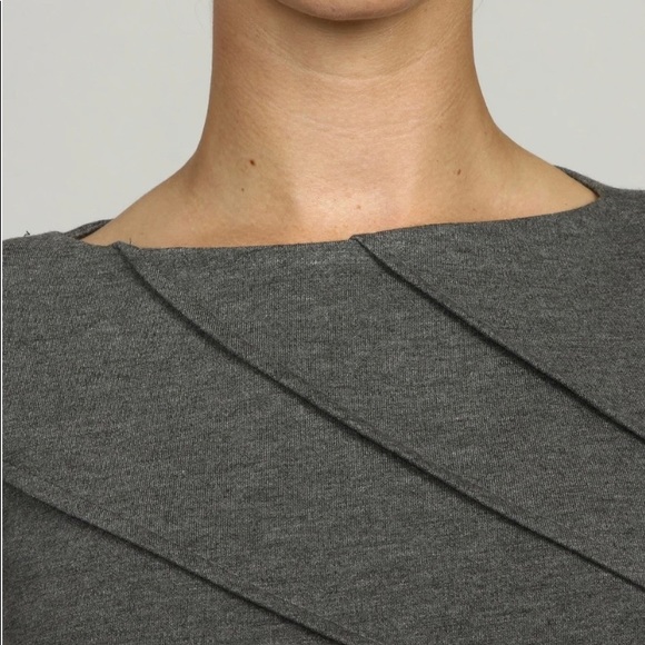 London Times Gray Cap Sleeve Dress - Picture 4 of 9